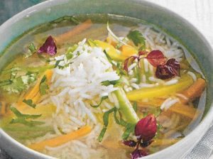 Asiatische Reissuppe