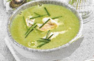 Erbsen-Heilbutt-Suppe
