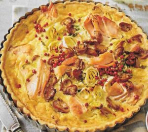 Lachs Porree Quiche