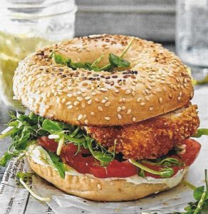 Hähnchen-Bagel