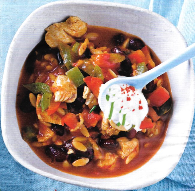 Hähnchen-Chili mit Kritharaki – Rezepte