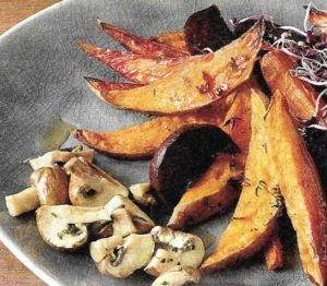 Vegane Süßkartoffeln mit Gemüse