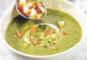 Petersilien und Minze Suppe